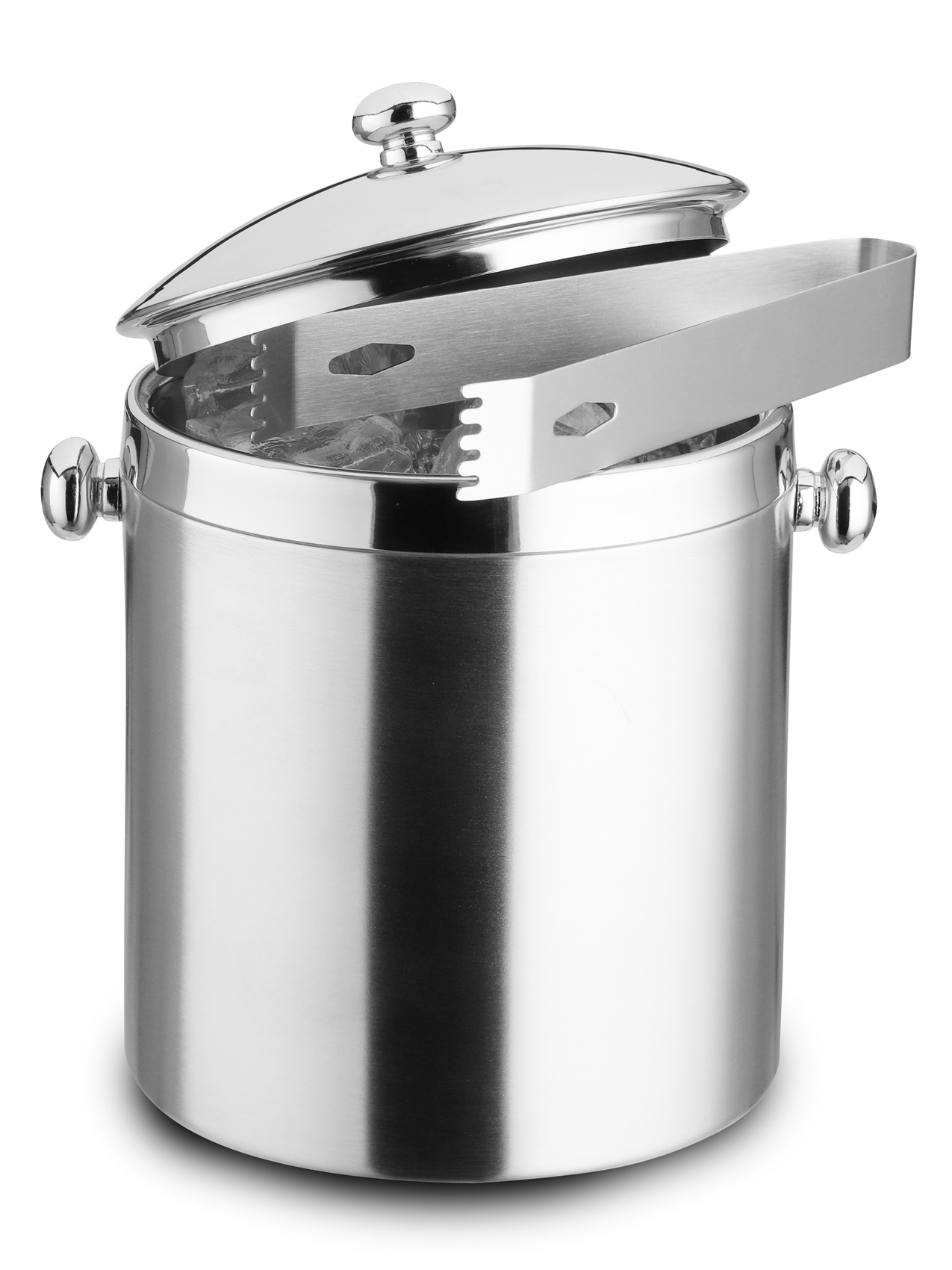 Eiswürfeleimer 1,5 Liter doppelwandig mit Zange