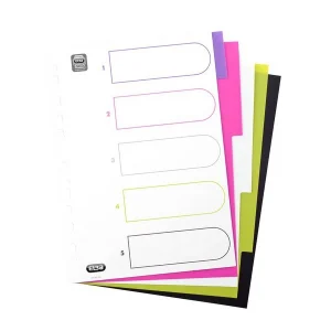 ELBA Register myColour blanko farbsortiert, Vollformat, versch. Ausführungen