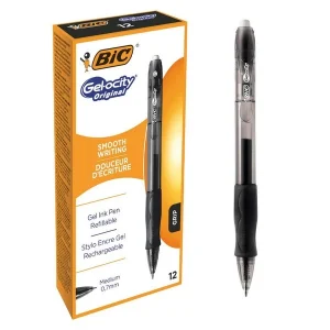 12 BIC Gelocity Gelschreiber 0,3 mm, versch. Farben