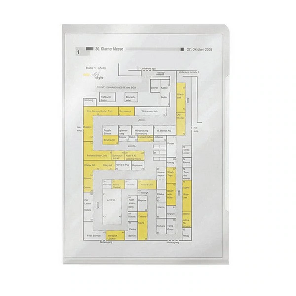 100 LEITZ 4100 Sichthüllen glatt aus PVC, 0,15 mm, versch. Farben