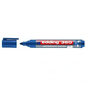 10 Whiteboardmarker Edding 360, Rundspitze, Strichbreite 1,5 – 3,0 mm, versch. Farben