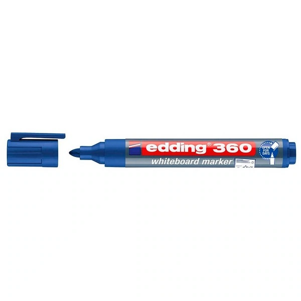 10 Whiteboardmarker Edding 360, Rundspitze, Strichbreite 1,5 – 3,0 mm, versch. Farben
