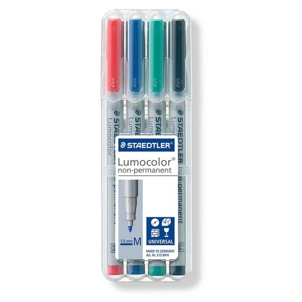 STAEDTLER 315 Lumocolor Folienstifte 1,0mm, non-permanent, versch. Farben