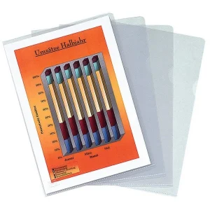 100 FALKEN Sichthüllen A4, 0,12 mm, transparent genarbt