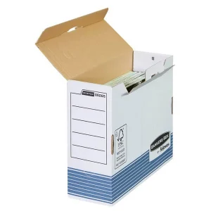 10 Archivboxen Fellowes weiß/blau, versch. Breiten