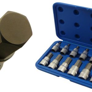 Bit-Einsatz-Set Innen-6-kant, 1/2″, 12-tlg.