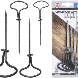Handbohrersatz, 2-5 mm, 4-tlg.