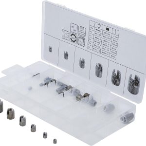 Gewindeeinsätze-Sortiment selbstschneidend 32-tlg. konisch oder zylindrisch