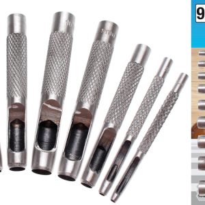 Locheisenset, 2,5 – 10mm, 9-tlg.