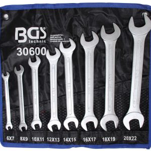 Doppelmaulschlüssel-Satz, 6 – 22 mm, 8-tlg.