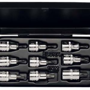 Steckschlüssel-Satz 1/2″, TORX®, 9-teilig 20-60 mm, ELORA-770-TX