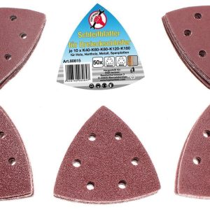 Schleifblätter für Dreieckschleifer 50-tlg.
