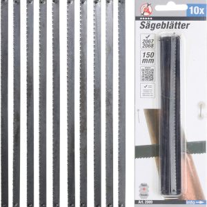 10 Ersatzblätter, 150 mm