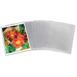 100 Esselte Sichthüllen aus PVC, A4, 0,12 mm, transparent genarbt