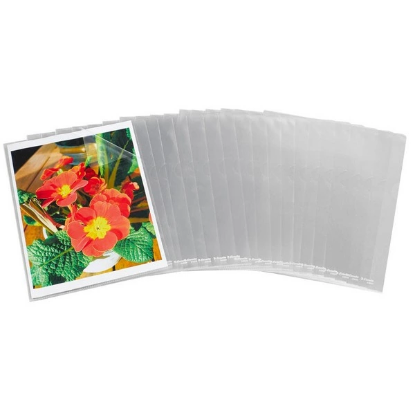 100 Esselte Sichthüllen aus PVC, A4, 0,12 mm, transparent genarbt