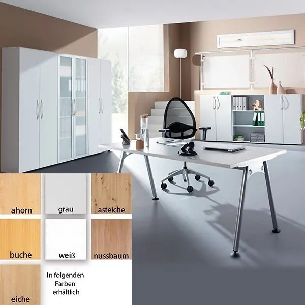 Höhenverstellbarer Schreibtisch, Hammerbacher A-Serie, versch. Größen und Farben – Bild 3