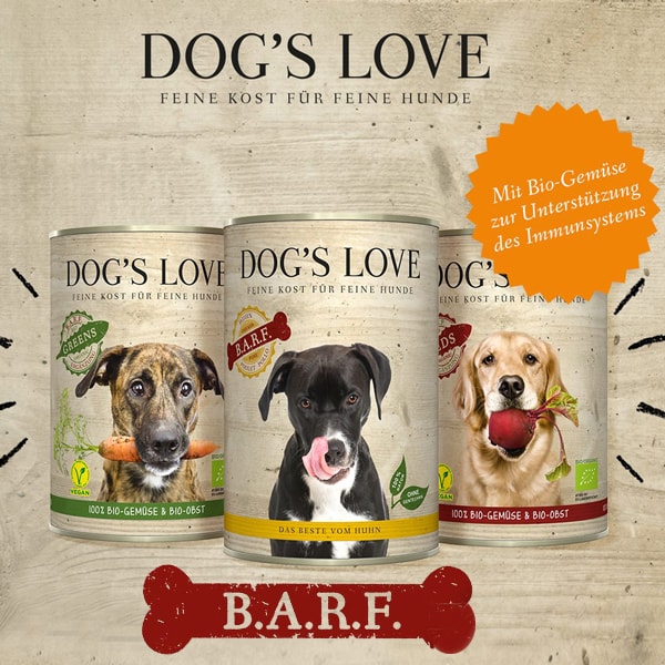 BARF Hundefutter Dog’s Love 100% Natur