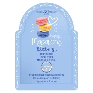 Macarons Blueberry – le masque tissu hydratant et fortifiant de Chiara Ambra