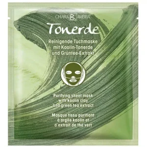 Maschera purificante in tessuto all’argilla caolino con estratto di tè verde di Chiara Ambra