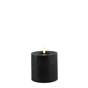 Countryfield Led Stumpenkerze Rustikal Small Schwarz Ø 10 cm