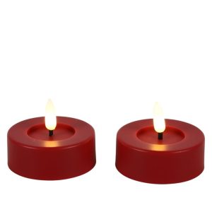 Countryfield Led Teelicht Maxi Rot 2 Stück Ø 6,5 cm