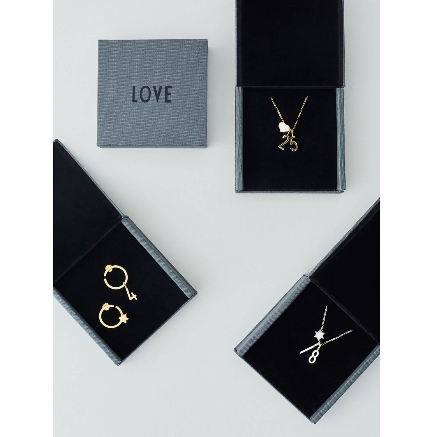 Design Letters Buchstabe S (16 mm) Silber mit oder ohne Kette – Bild 7