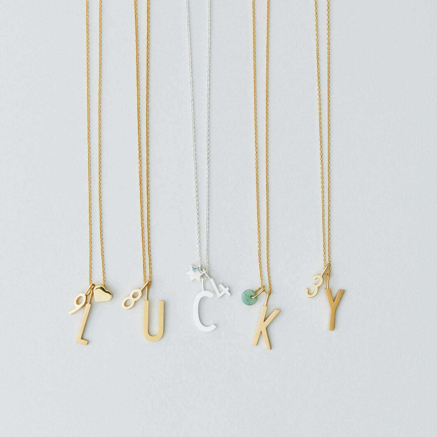 Design Letters Buchstabe S (16 mm) Silber mit oder ohne Kette – Bild 9