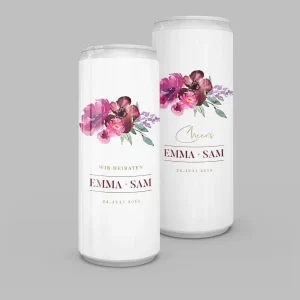 Personalisierbare Dosen Aufkleber “Berry” 10er-Set