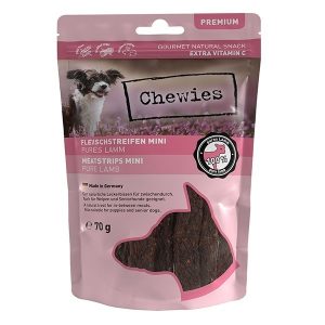 Chewies Fleischstreifen Mini Lamm – Hundesnack 70g
