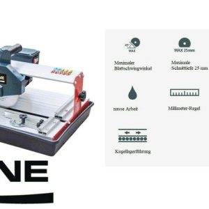 Gröne Elektrischer Tragbarer 600W 500mm Fliesenschneidemaschine