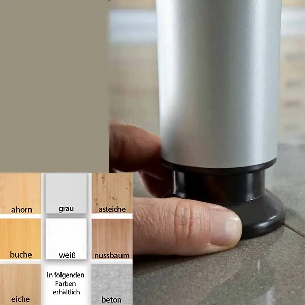 Höhenverstellbarer Schreibtisch, Hammerbacher H-Serie, versch. Größen und Farben – Bild 2