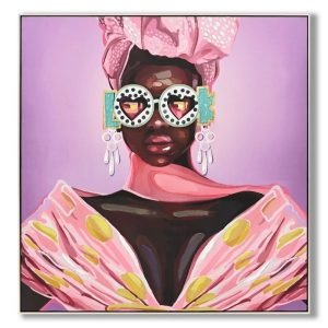 Homebound von KY Painting Woman Rosa