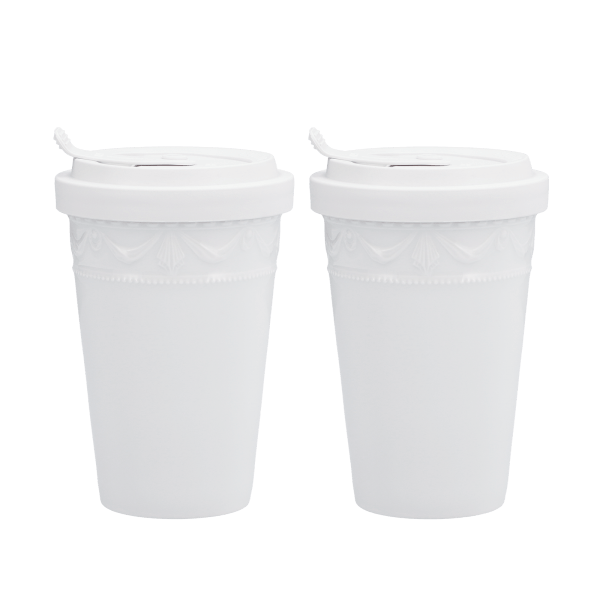 Kurland To-go Becher weiß Duo Set – KPM