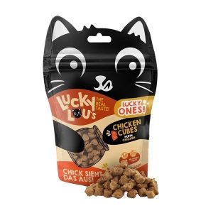 Lucky Lou Ones Cubes Katzensnack mit Huhn 80g
