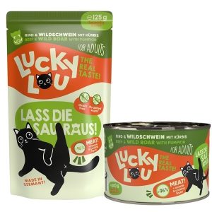 Lucky Lou Adult Rind und Wildschwein – Nassfutter
