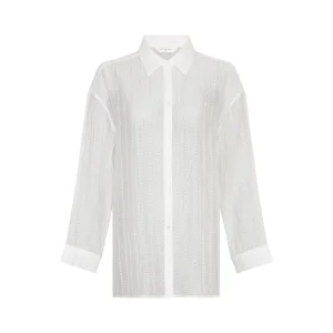 Moss Copenhagen Oversized Hemd Egret