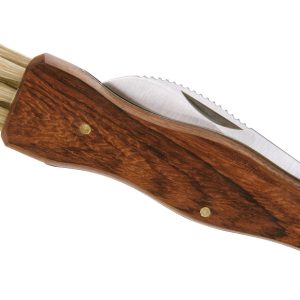 Pilz-Klappmesser Rosenholz mit Naturborsten