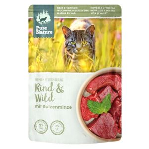 PureNature Rind und Wild mit Katzenminze – Nassfutter Katzen