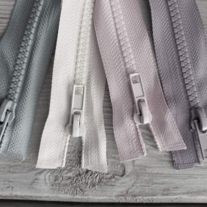 Jacken Reißverschluss teilbar – verschiedene Farben – 90 cm