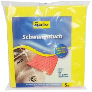 Schwammtücher  aqualine® Baumwolle, waschbar, 5 St.