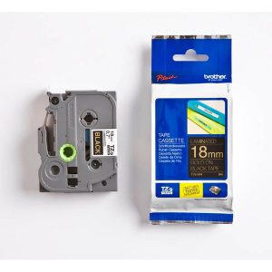 brother TZe-344 Schriftband gold auf schwarz 18 mm