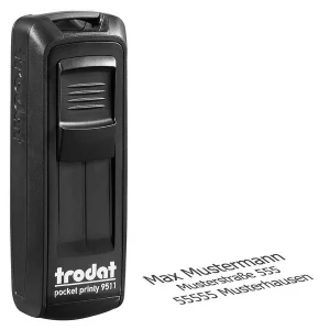 trodat Textstempel, individualisierbar Pocket Printy 9511