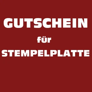 trodat Gutschein für Stempelplatte für trodat 2910 P10 mit Logo