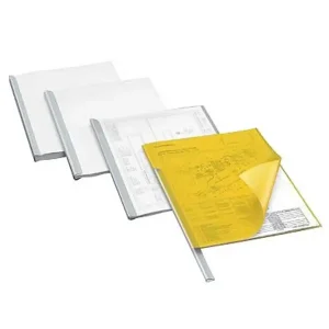 25 DURABLE Klemmschienen transparent DIN A4, 100 Blatt