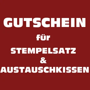 trodat Gutschein für Stempelplatte für trodat 4927 mit Logo