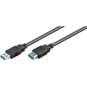 goobay USB 3.0 A Kabel schwarz, versch. Längen