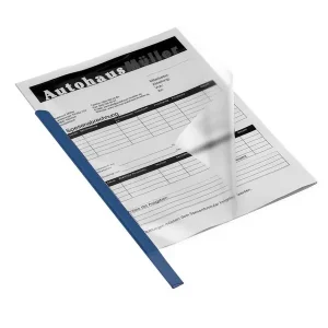 50 DURABLE Klemmschienen DIN A4, 30 Blatt versch. Farben