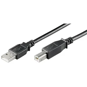 goobay USB 2.0 A/USB 2.0 B Kabel schwarz , versch. Längen