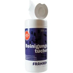 100 FRANKEN Reinigungstücher Z1920 für alle Whiteboards, Flipcharts und Tafeln