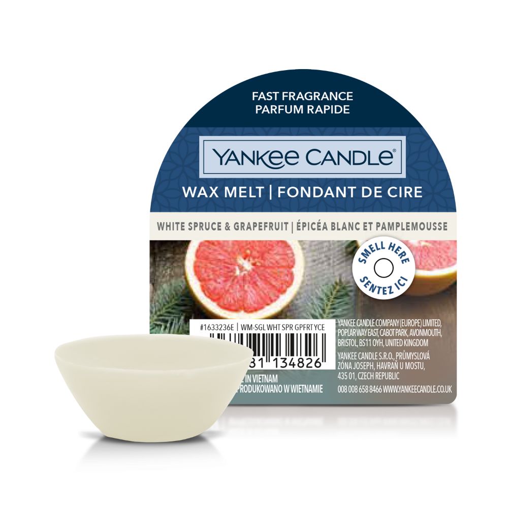 Yankee Candle Wax Melt White Spruce & Grapefruit
